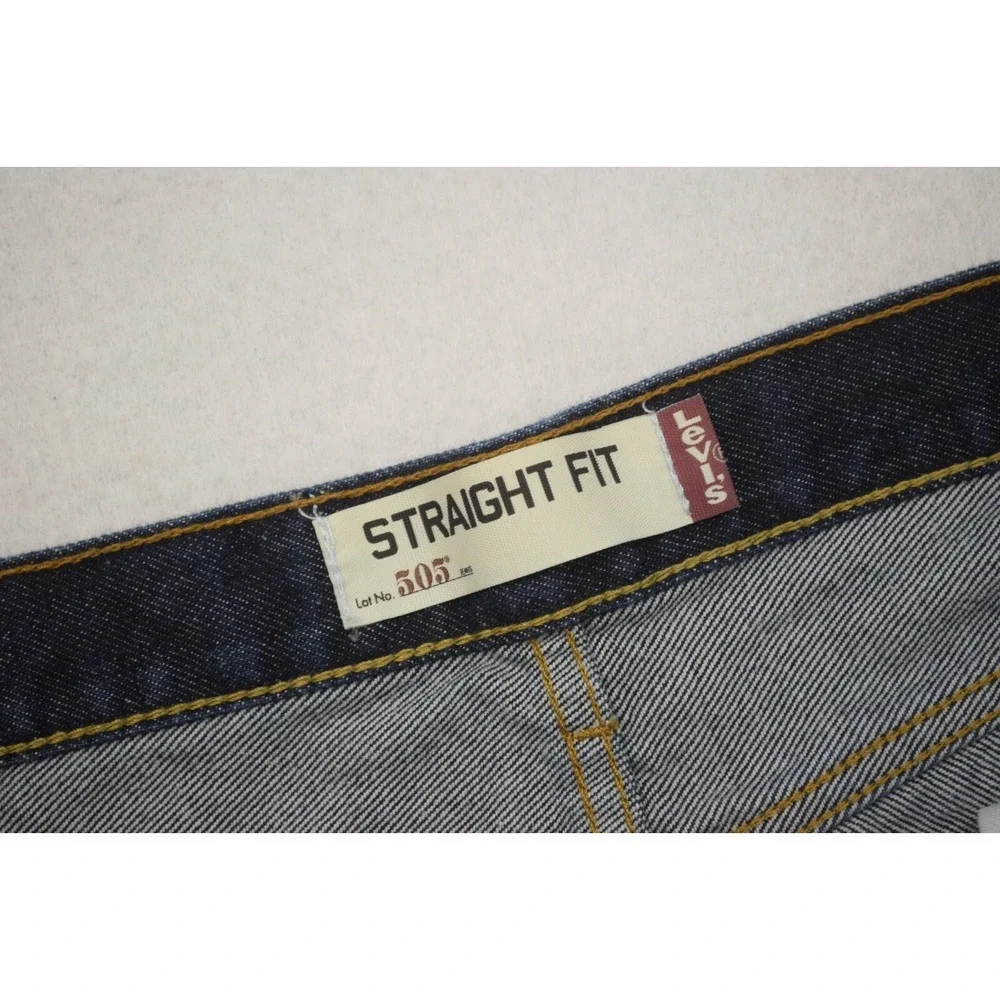 Levi's 505 Regular‎ Straight Fit Denim Blue Jeans Mens Size 40 x 30